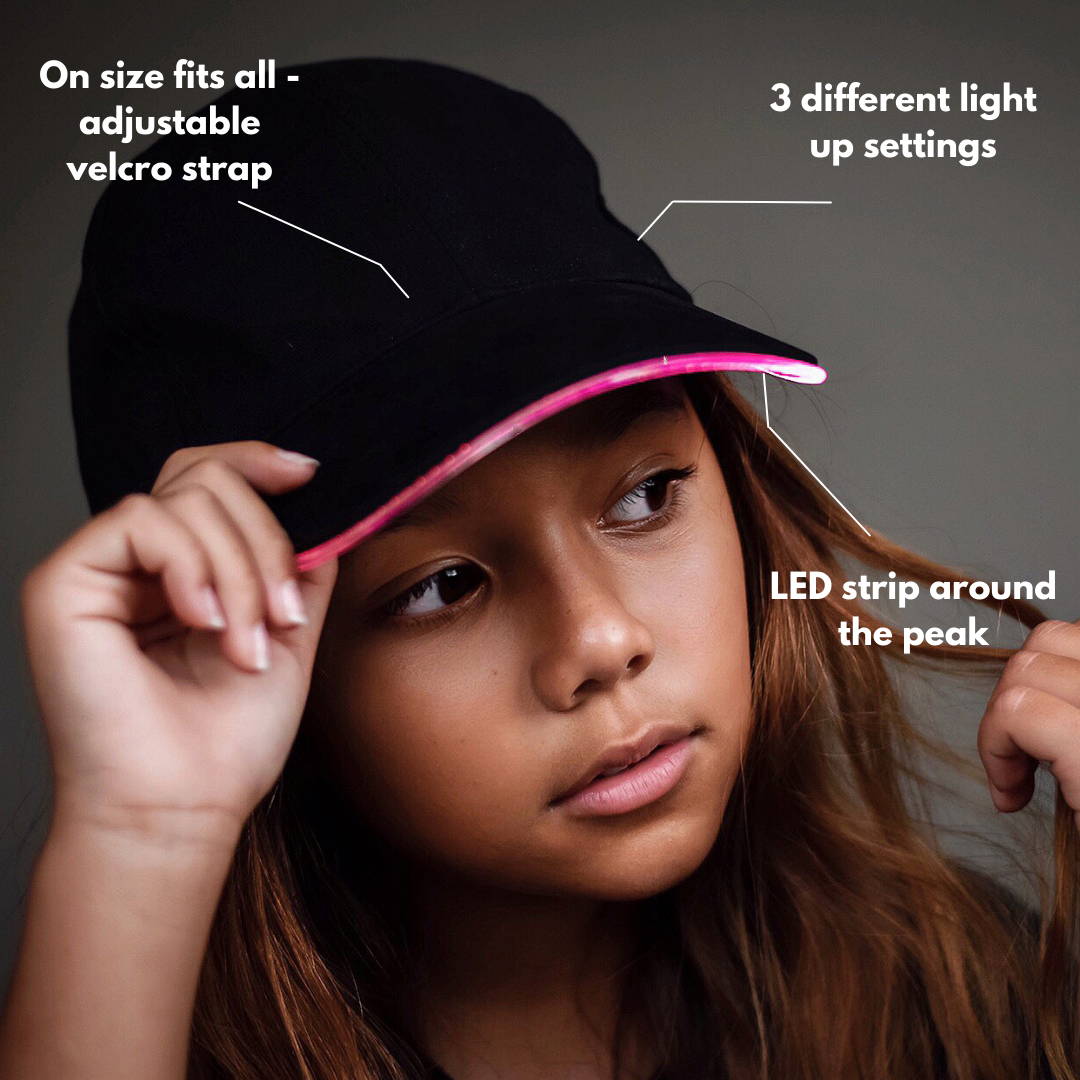 Baseball cap with lights sales